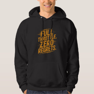 Sudadera Full Throttle Zero Regrets Distressed Typography