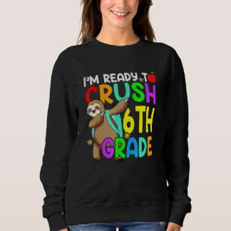 Sudadera Fun 6th Fourth Grade Dabbing Sloth Back To School 