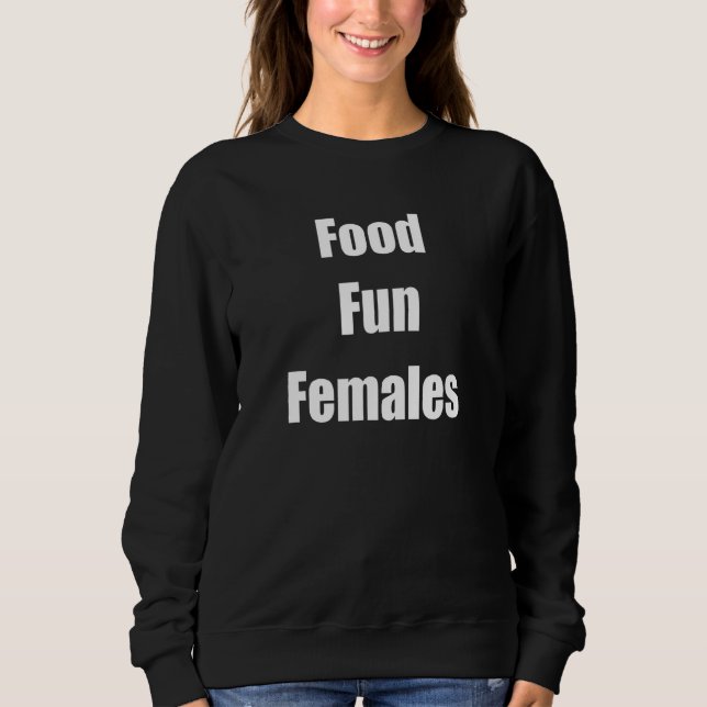 Sudadera Fun de comida mujer (Anverso)