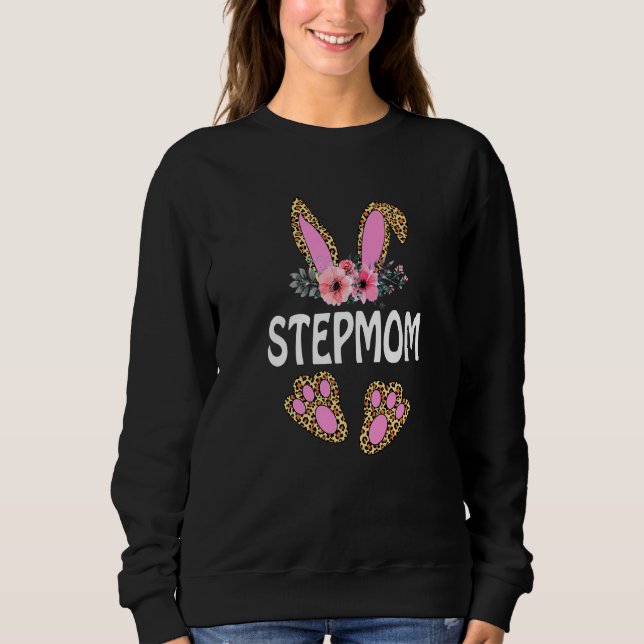Sudadera Fun Flower Floral Leopardo Stepmom Bunny Happy Eas (Anverso)