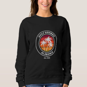 Sudadera Fun Gulf Shores Alabama Beach Sunset Novedad Art P