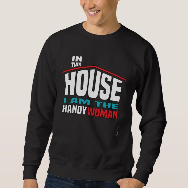 Sudadera Fun house women profession builder proud handyman  (Anverso)