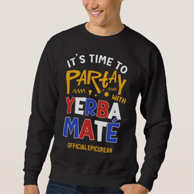 Sudadera Fun PARTAMENTO CON YERBA MATE (Anverso)