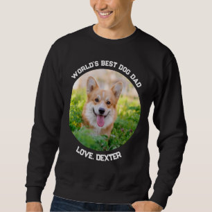 Sudadera Fun Personalizado Mascota foto Círculo El mejor pe