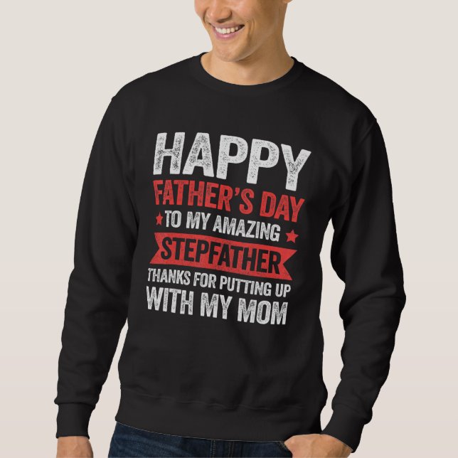 Sudadera Fun Stepfather Stepson Stephidson Stepdad (Anverso)