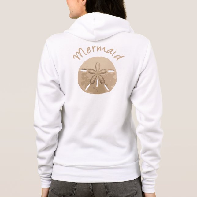 Sudadera Fun verano vacaciones Mermaid Sand Dollar Art Beac (Reverso)