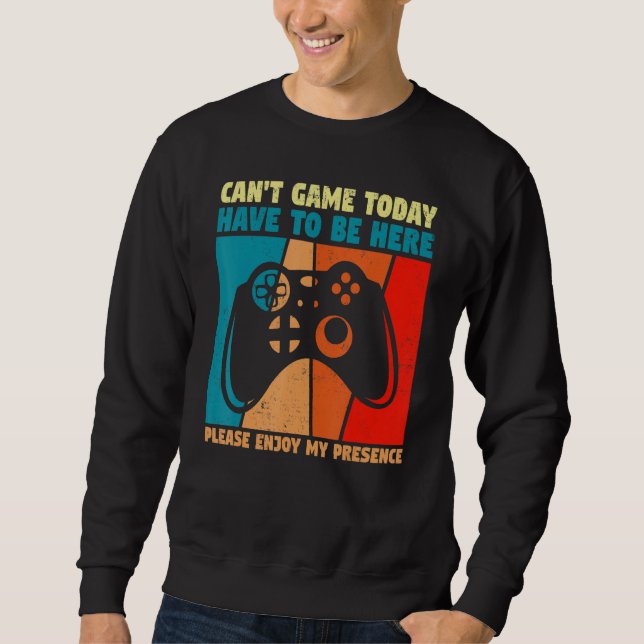Sudadera Fun video games gamer gaming joke quote not gaming (Anverso)