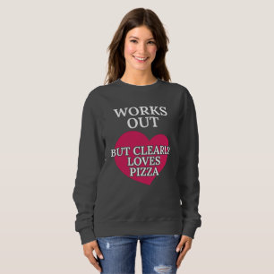 Sudadera Funciona Claramente Ama A Pizza Funny Foodies Chis
