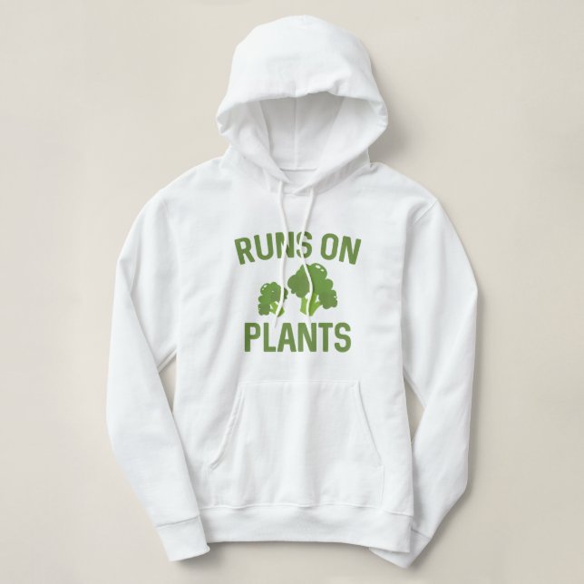 Sudadera Funciona con plantas (Diseño del anverso)