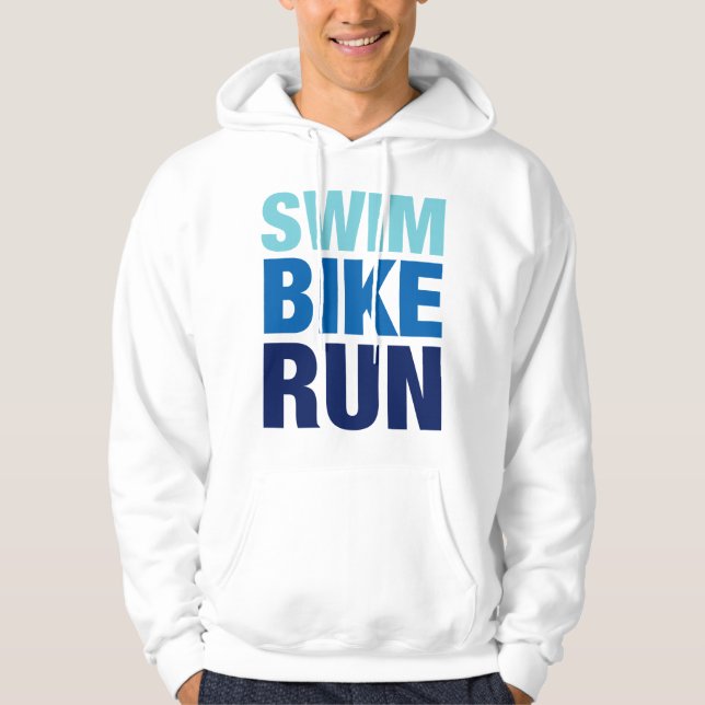 Sudadera Funcionamiento de la bici de la nadada (Anverso)