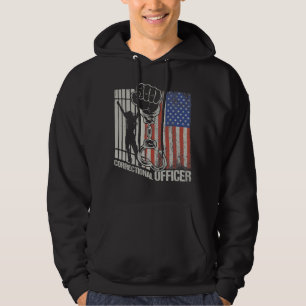 Sudadera Funcionario correccional Bandera estadounidense Li
