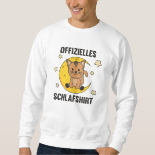 Sudadera Funcionario de gatos de animales de la Luna Sleep