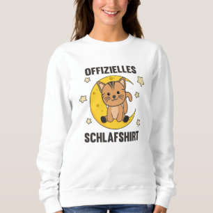 Sudadera Funcionario de gatos de animales de la Luna Sleep