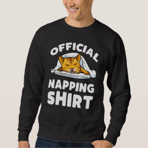 Sudadera Funcionario del Gato durmiendo Pajama Cat Napping