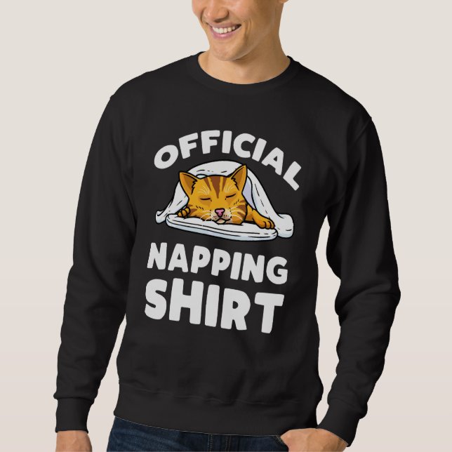 Sudadera Funcionario del Gato durmiendo Pajama Cat Napping (Anverso)
