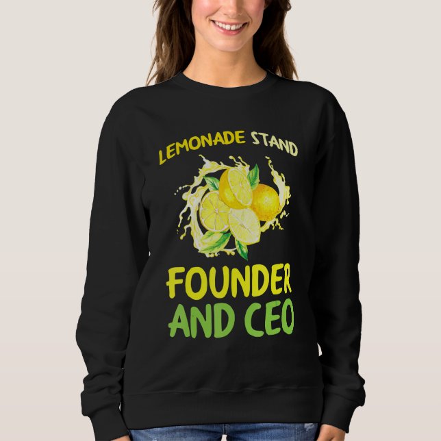 Sudadera Fundador De Base Lemonade Y Jefe De Jugo De Limón  (Anverso)