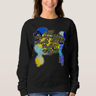 Sudadera Fundadores De Fósforos Retro Azul Y Oro
