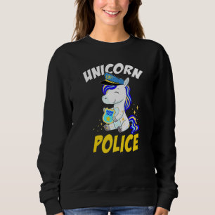 Sudadera Fundadosa policía de unicornio patrulla a Chicas