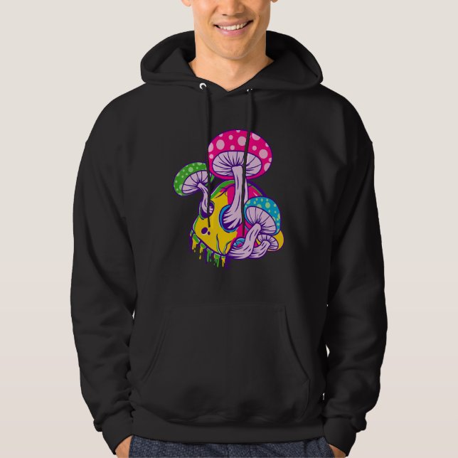 Sudadera Fundición de cráneo psicodélico (Anverso)