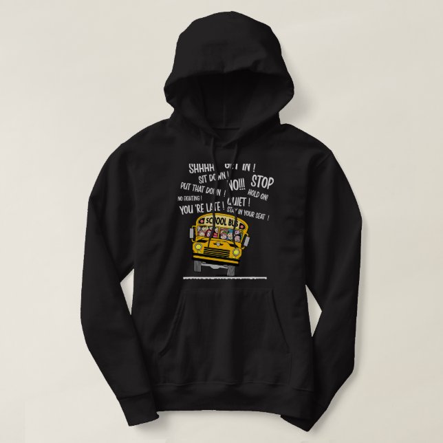 Sudadera Fundido conductor de autobús escolar Guay School B (Diseño del anverso)