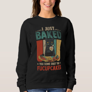 Sudadera Fundido gato negro que horneé algunos pasteles