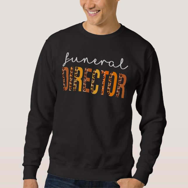 Sudadera Funeral Director leopard Squad Cute Fall Autumn Th (Anverso)