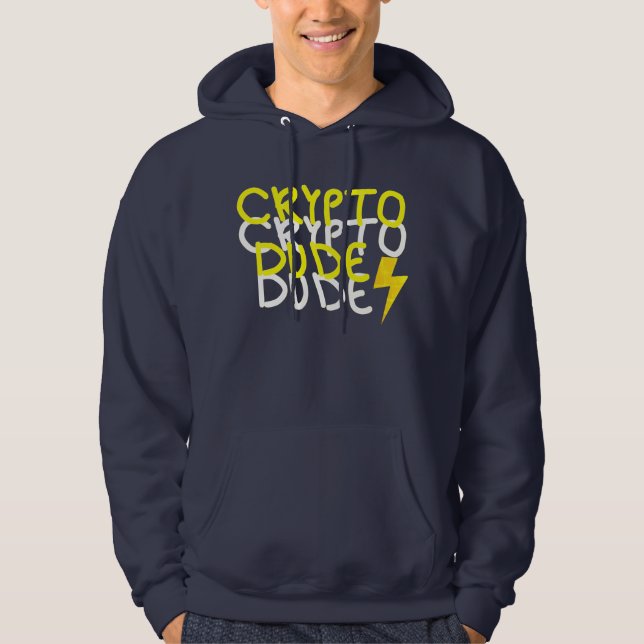 Sudadera Funky Crypto Dude Energy Power Rótulo (Anverso)