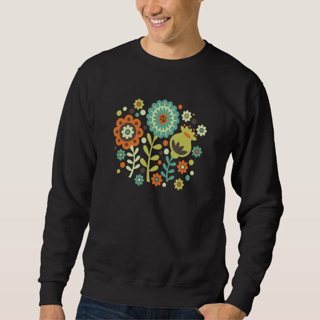 Sudadera Funky Modern Graphic Floral (Anverso)