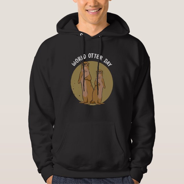 Sudadera Funky Otter  for sweet otter fans and  otters (Anverso)