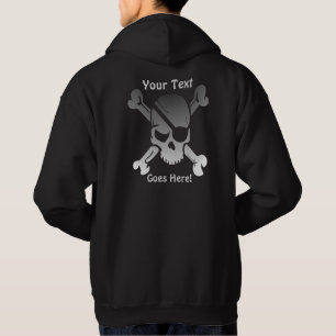 Sudadera Funky Pirate Skull con texto Personalizado