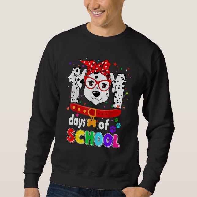 Sudadera Funny 101 Days School Dog Lover Students Teachers  (Anverso)