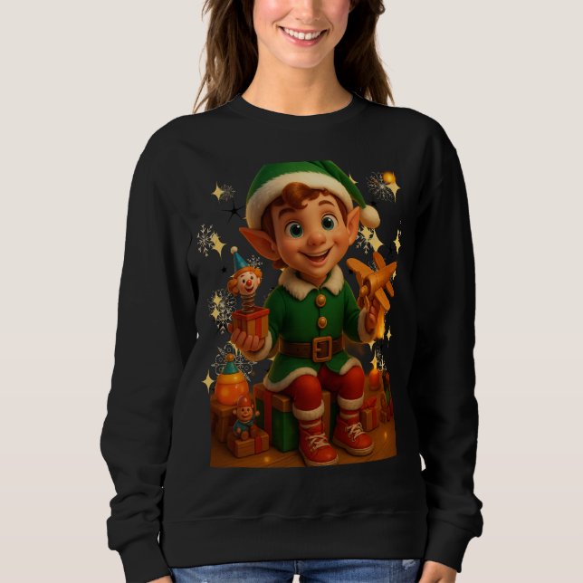Sudadera Funny 3D Cartoon Ugly Christmas Sweatshirt (Anverso)