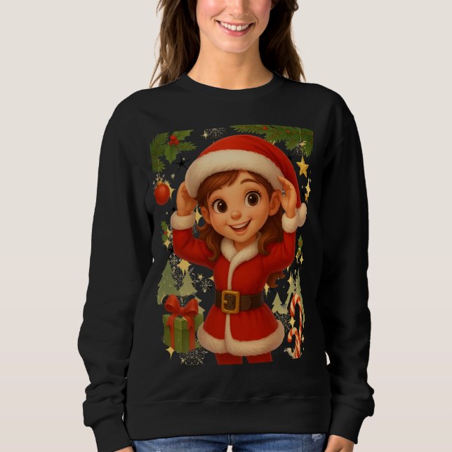 Sudadera Funny 3D Cartoon Ugly Christmas Sweatshirt  (Anverso)