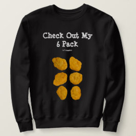 Sudadera Funny 6 Pack Abs Personalizado Real de Nuggets de
