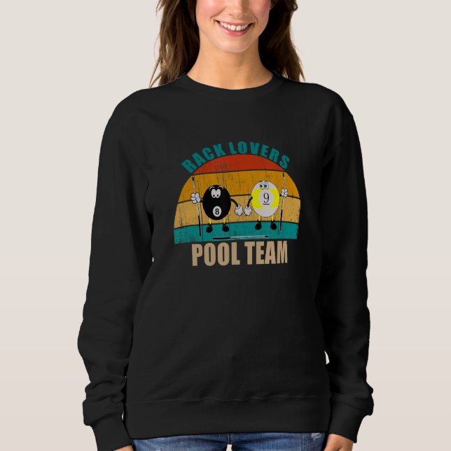 Sudadera Funny 8 9 Ball Billiards Team Rack Lovers Pool (Anverso)