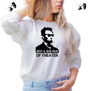 Sudadera Funny Abe Lincoln White Sweatshirt