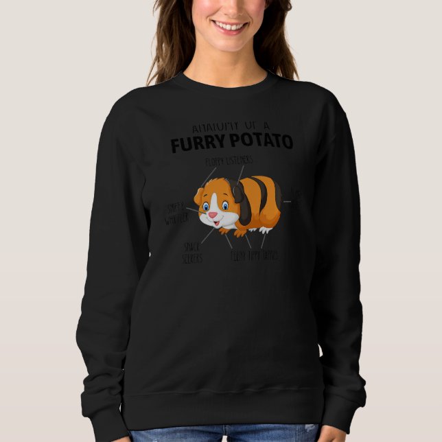 Sudadera Funny Anatomy Of A Furry Potato Guinea Pig Lover G (Anverso)