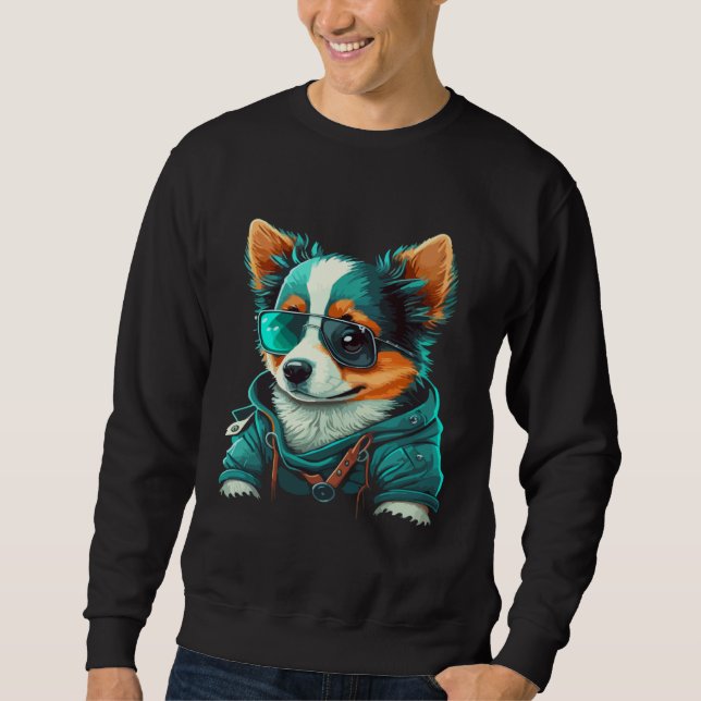 Sudadera Funny Animals Dog Cat Owl Fox Cute 3 (Anverso)