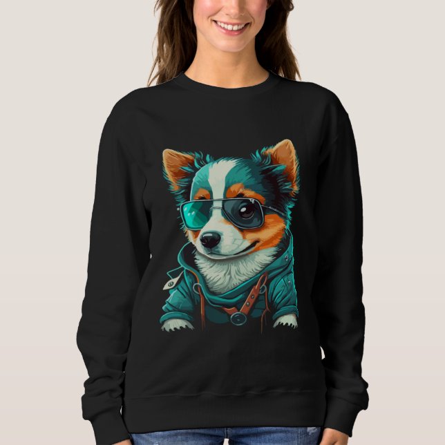 Sudadera Funny Animals Dog Cat Owl Fox Cute 3 (Anverso)