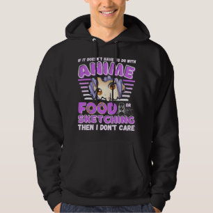 Sudadera Funny Anime dibujando a amante de la comida anime 