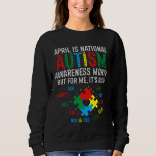 Sudadera Funny April Is National Autism Awareness Mes Cut