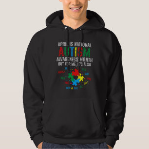 Sudadera Funny April Is National Autism Awareness Mes Cut