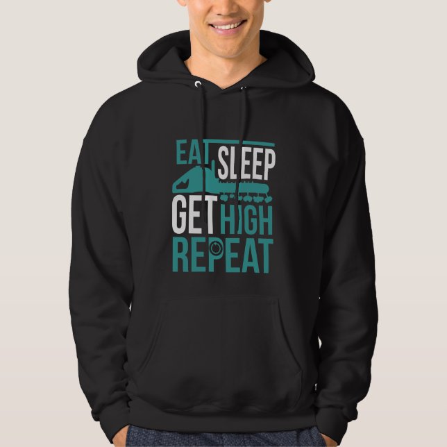 Sudadera Funny Arborisco Get High Tree Chain Worker (Anverso)