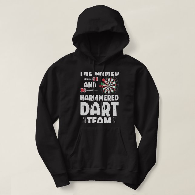 Sudadera Funny Armed And Hammered Dart Team Cita Juegos De (Diseño del anverso)