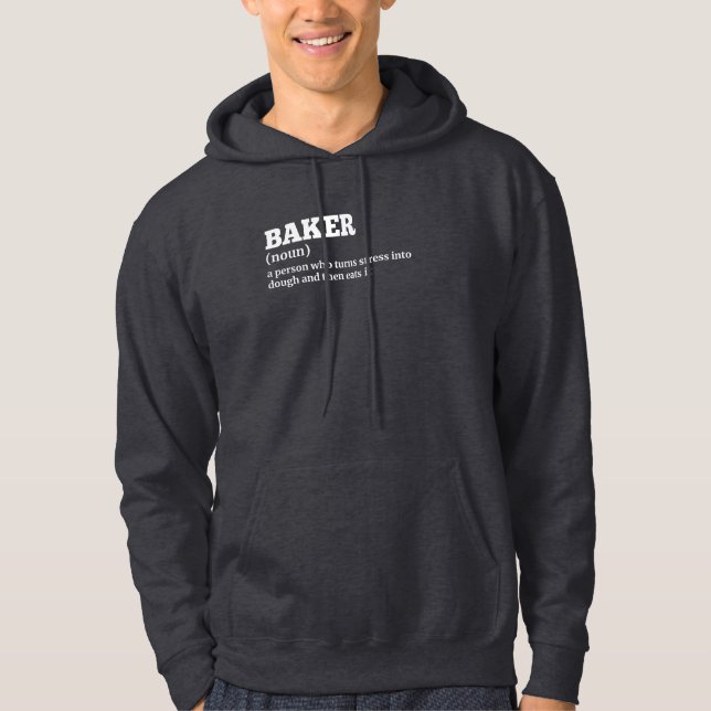 Sudadera Funny Baker Definition Hoodie (Anverso)