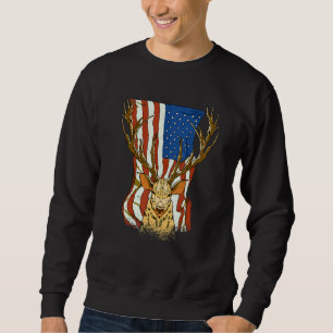 Sudadera Funny Bandera Patriótica De Cazadores De Deer Esta