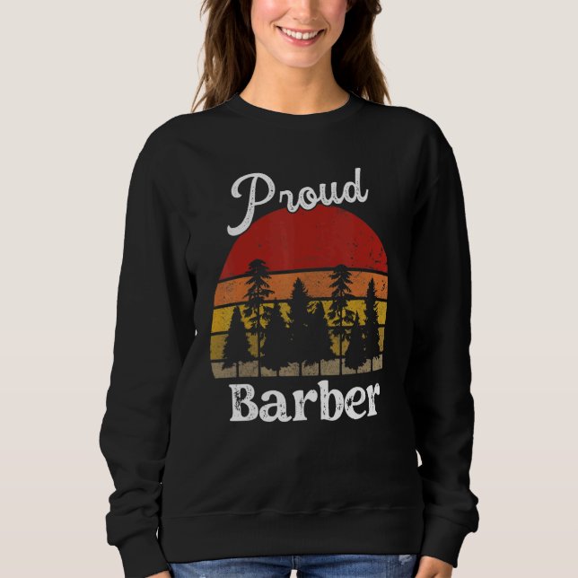 Sudadera Funny Barber Shirts Job Title Professions_1 (Anverso)