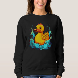 Sudadera Funny Bath rubber Duck Girl with Water