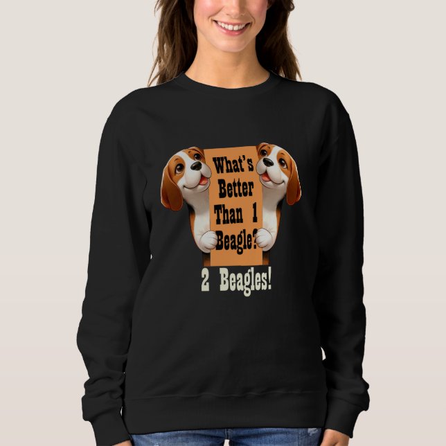 Sudadera Funny Beagle Dog Lover Mascota Dueño Canine Puppy  (Anverso)