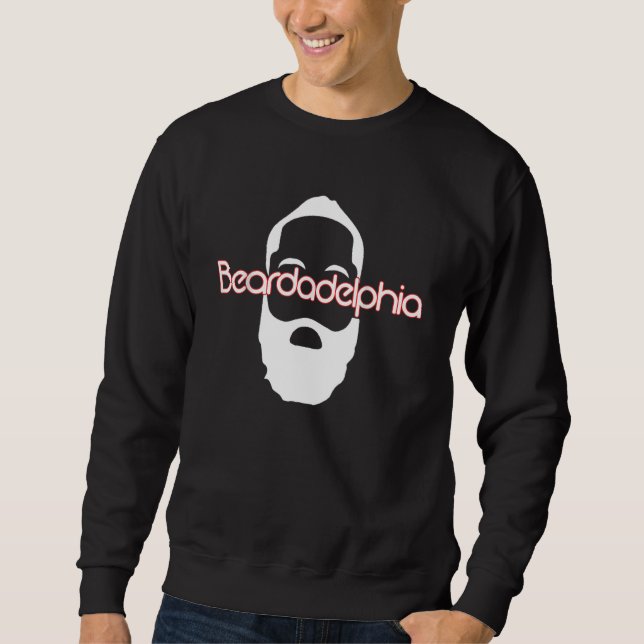 Sudadera Funny Beardadelphia Beard Dad para los hombres (Anverso)